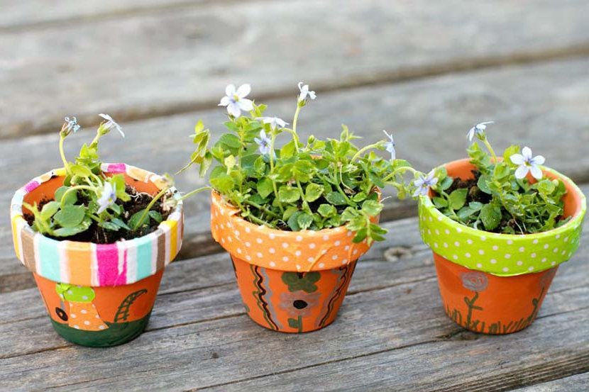 recycle flower pots