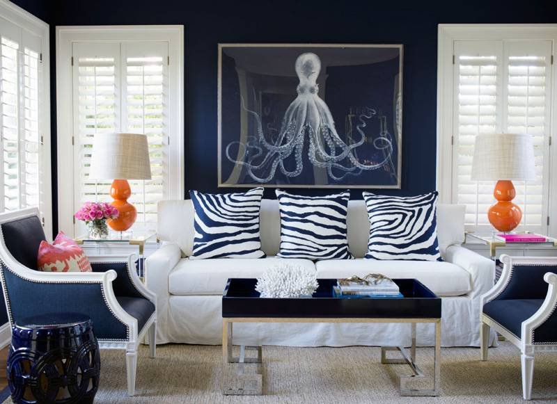 decorating with navy blue
