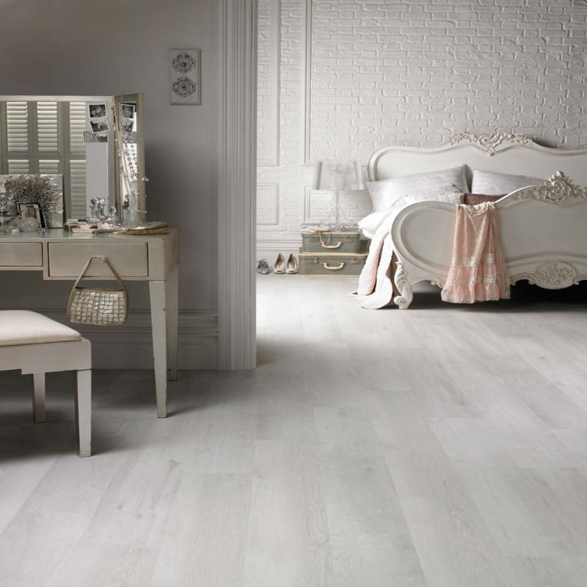 wooden floors in white