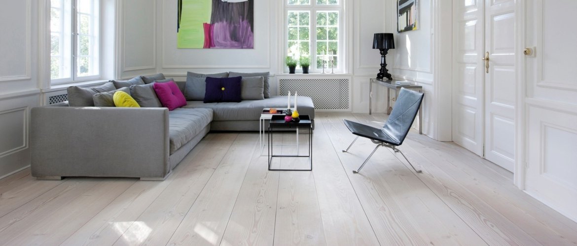 Wooden floors in white, the elegant option