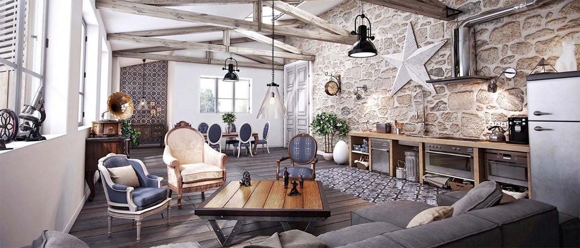 Contemporary rustic style
