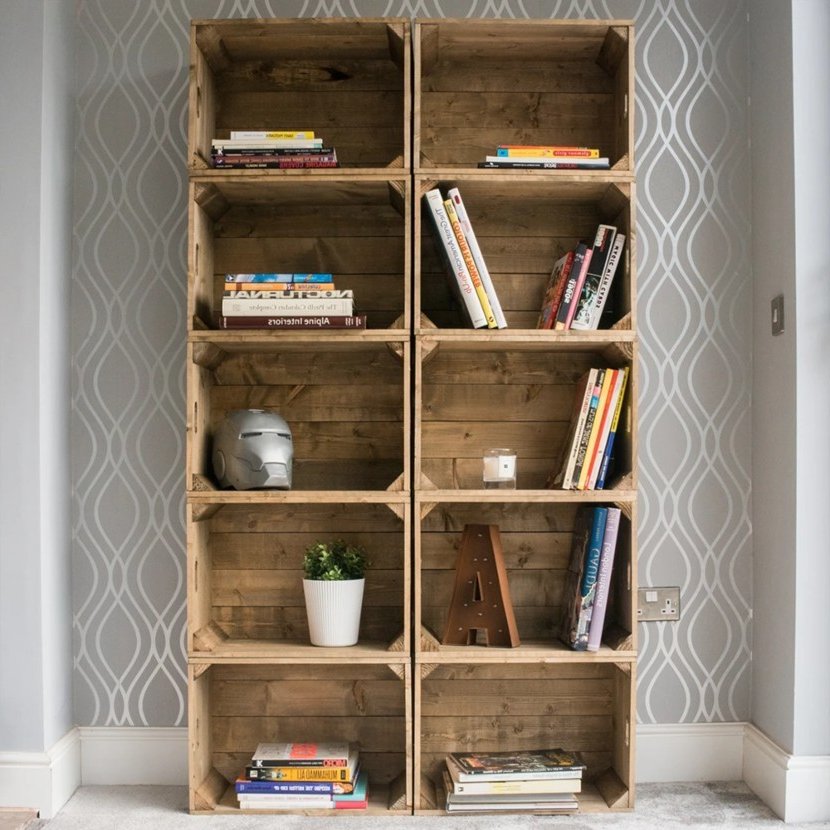 DIY book shelves