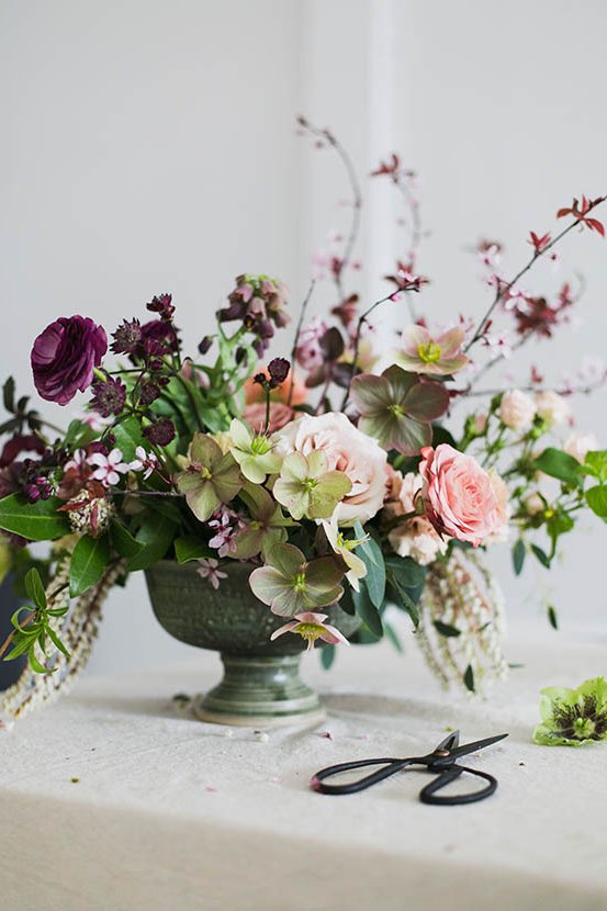 flower arrangement in autumn