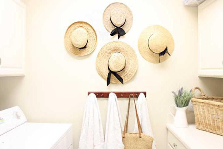 Decorating spaces using hats