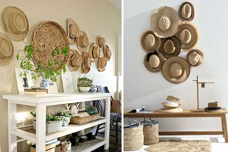 Decorating spaces using hats