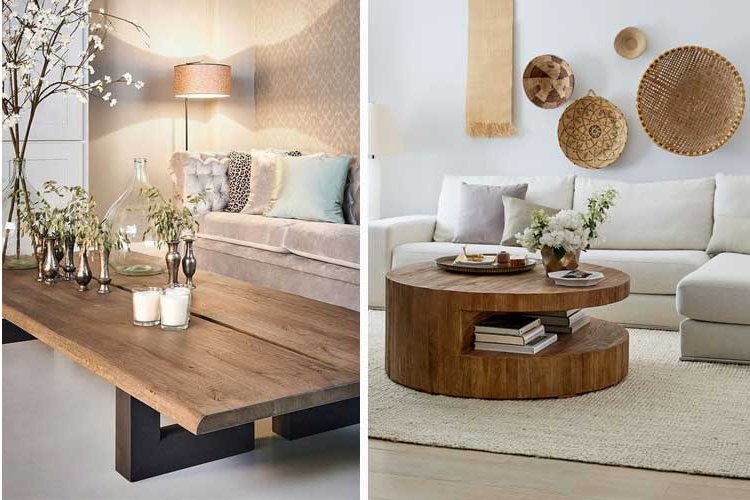 Wooden coffee tables