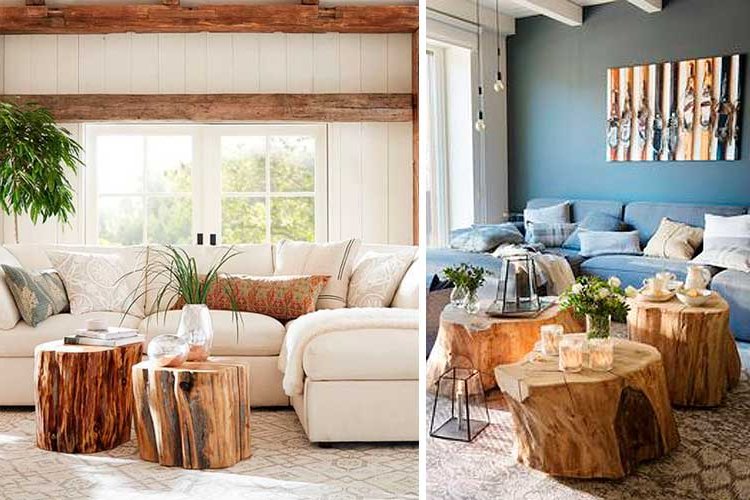 Decorating with furniture made from logs