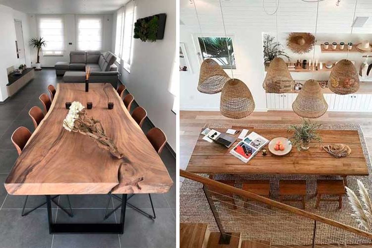 Decorating with furniture made from logs