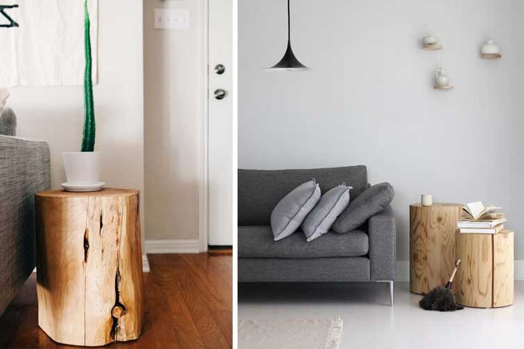 Decorating with furniture made from logs