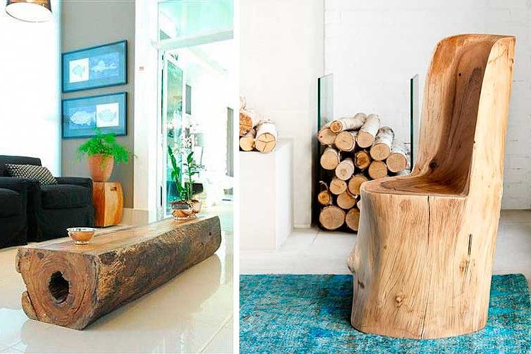 How to decorate with logs