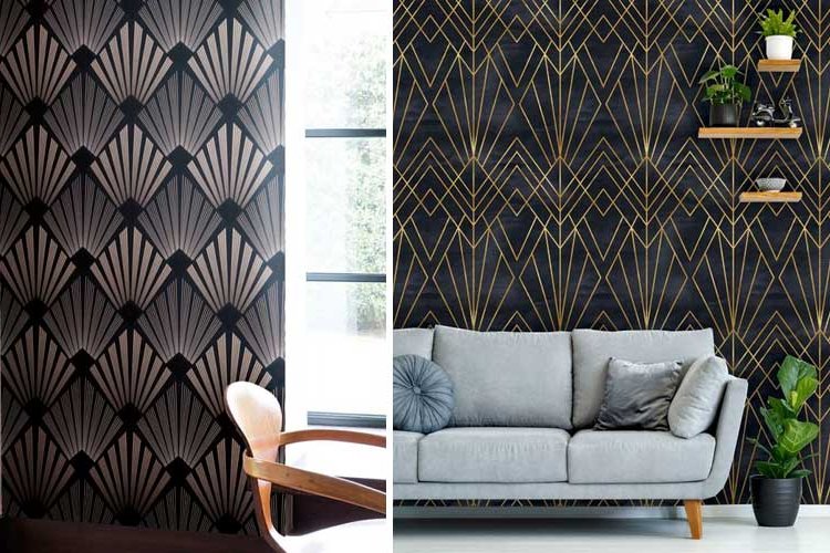 How to decorate with black wallpaper