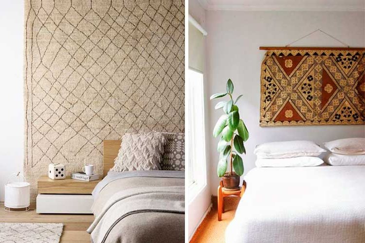 Carpets to decorate walls in an original way