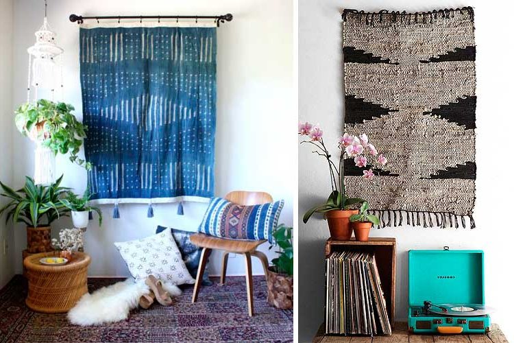 How to decorate walls with carpets