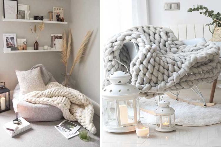 How to decorate with thick blankets