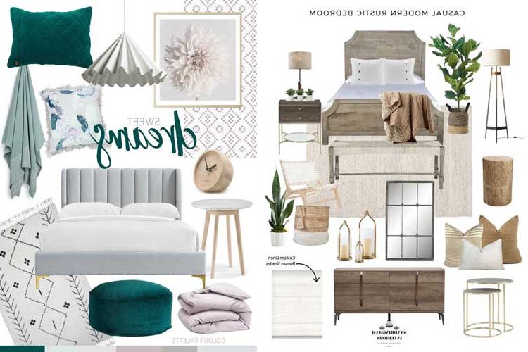 example of moodboard by colors or materials