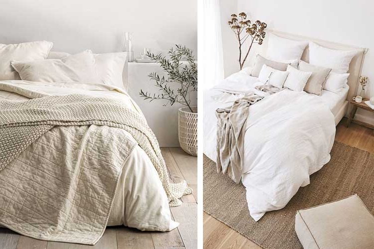 use of textiles in the decoration of a master bedroom