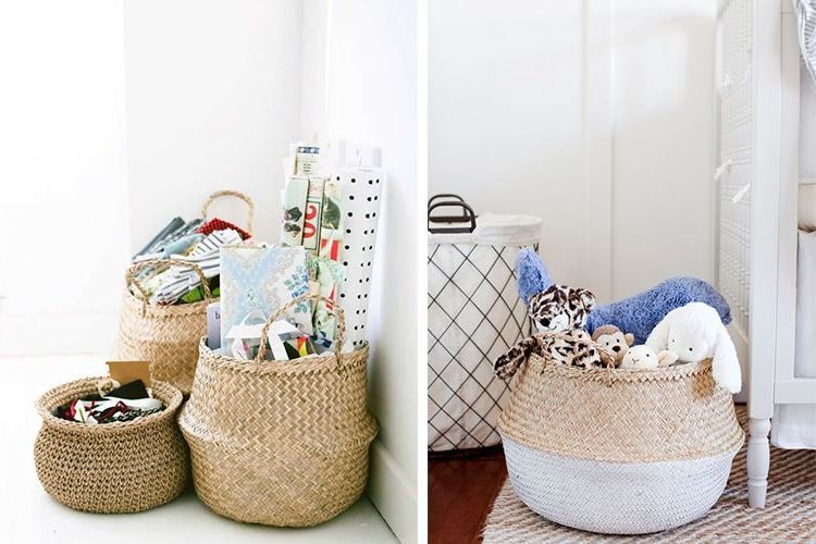 Baskets and hampers for storage