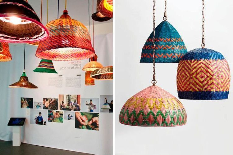 Decorating with wicker and bamboo lamps