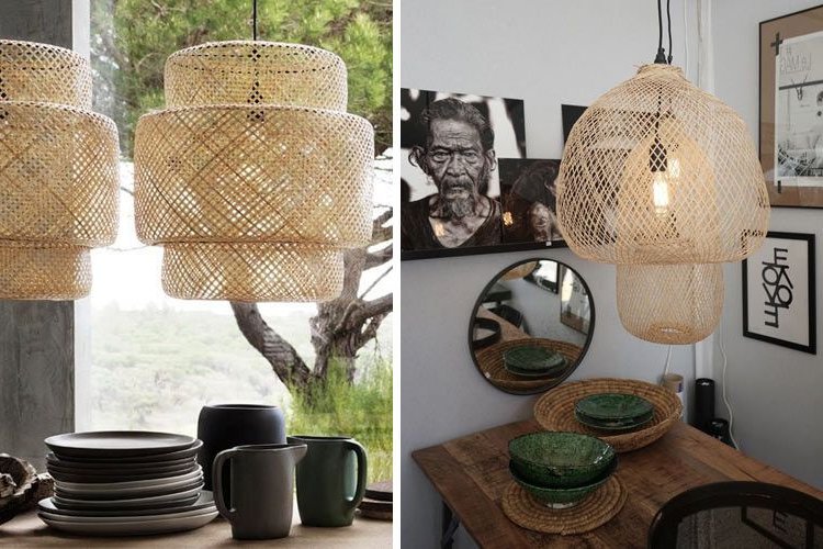 Decorating with wicker and bamboo lamps