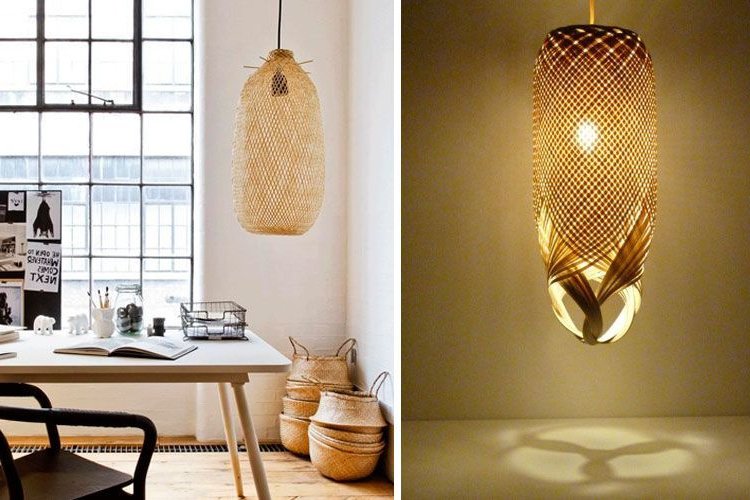 Decorating with wicker and bamboo lamps