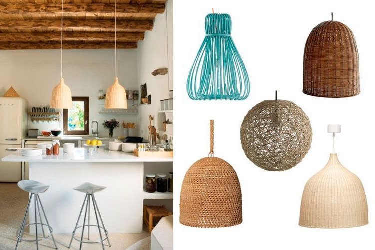 Decorating with wicker and bamboo lamps