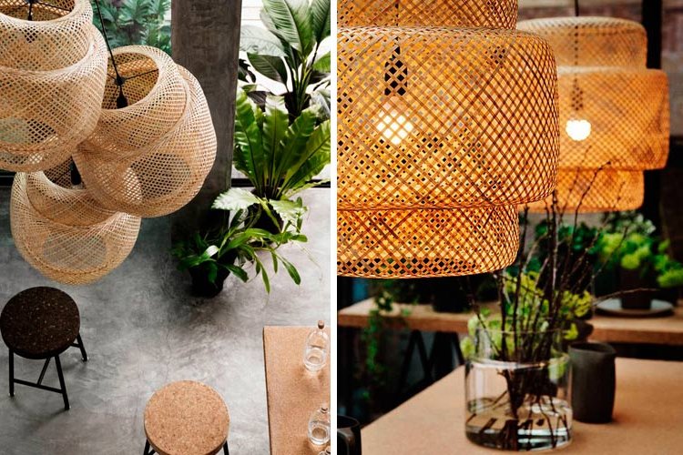 Ideas for decorating with wicker and bamboo lamps