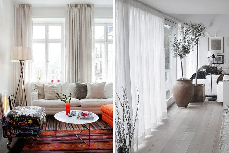 Trends in decorating with curtains