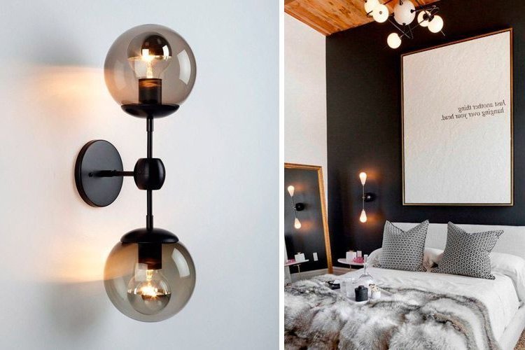 Industrial and contemporary style sconces for decoration 