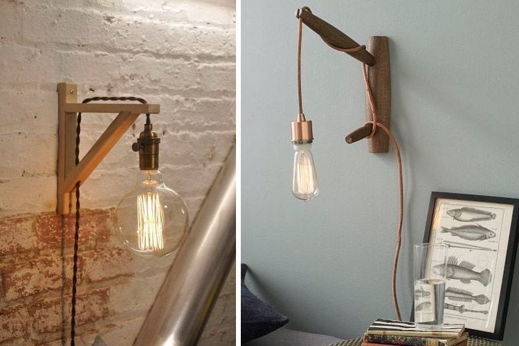 Industrial and contemporary style wall sconces