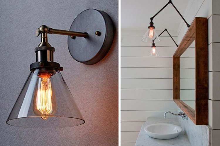 Industrial and contemporary wall sconces for decorating your home