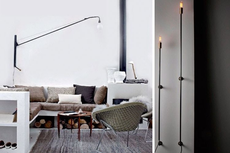 Industrial style wall sconce lighting