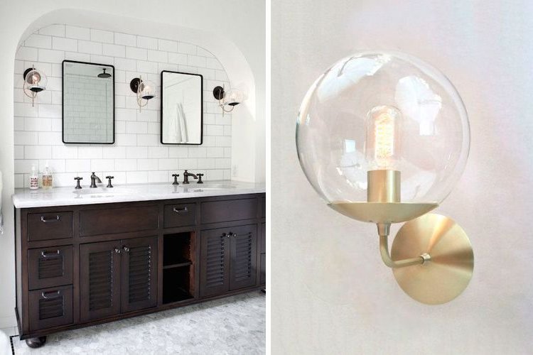 Wall sconces with bulbs