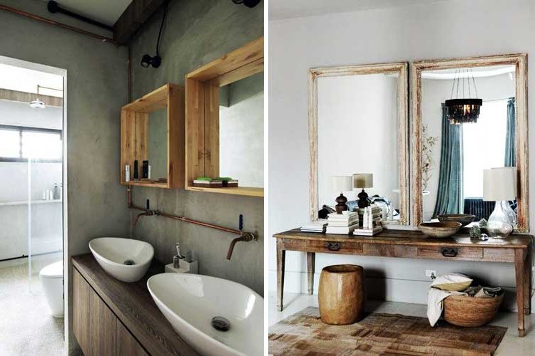 How to decorate houses with double mirrors
