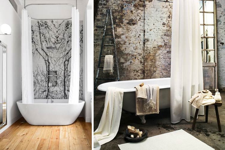 Shower curtains for bathroom decoration