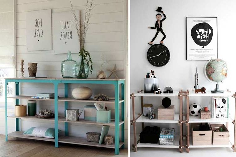 Low shelves to decorate your home