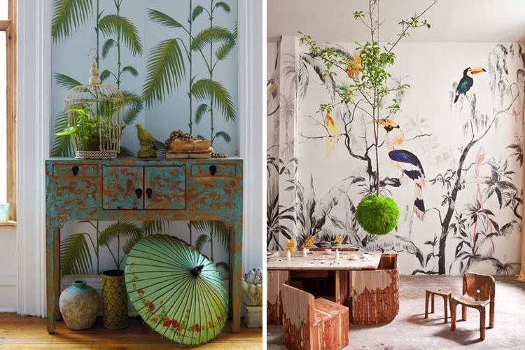 Tropical prints for decorating your home