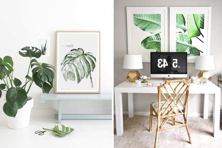 Tropical prints for decorating your home