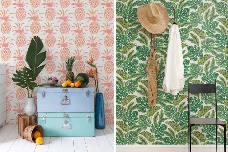 Tropical prints for decorating your home