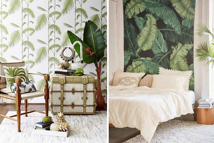 Tropical prints for decorating your home