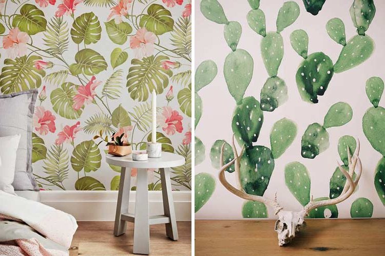 Tropical prints for decorating your home