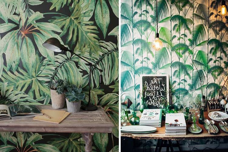Tropical prints for exotic decorations