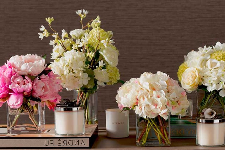 Ideas for decorating with artificial and treated flowers