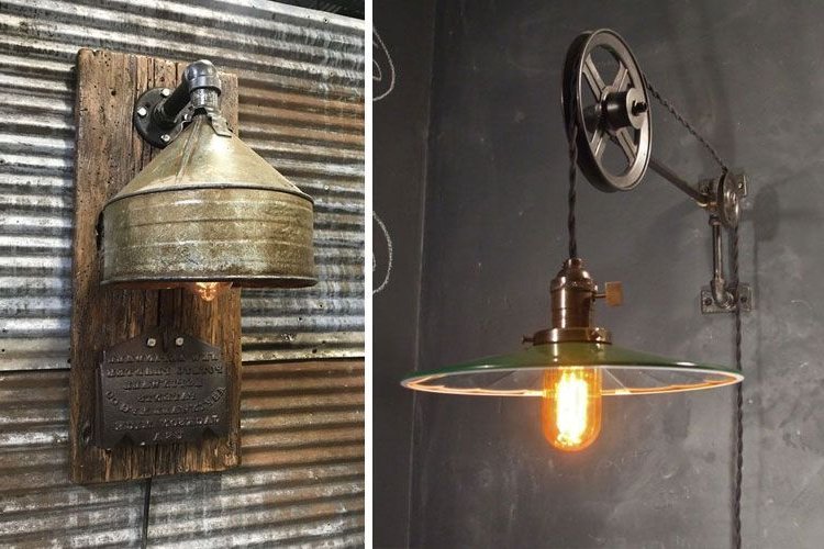 Rustic and vintage sconces