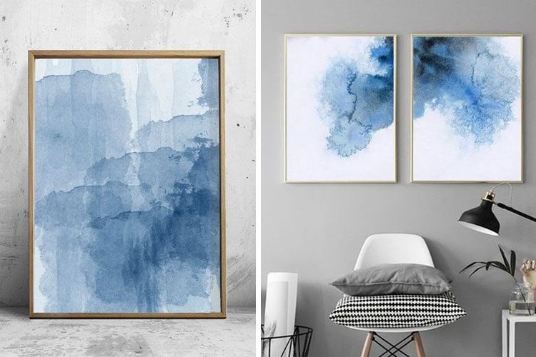 Abstract paintings to decorate walls