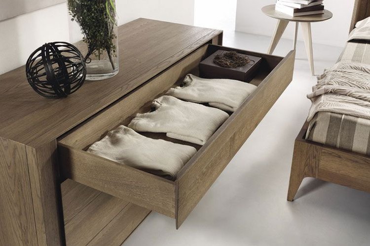 Bedroom furniture: designer chests of drawers.