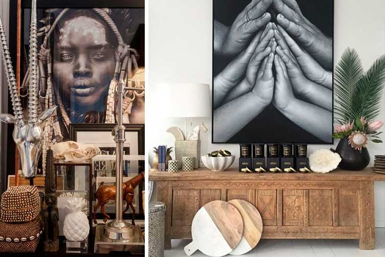 How to decorate walls with tribal photography