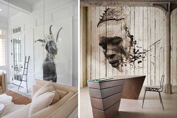 How to decorate walls with tribal photography