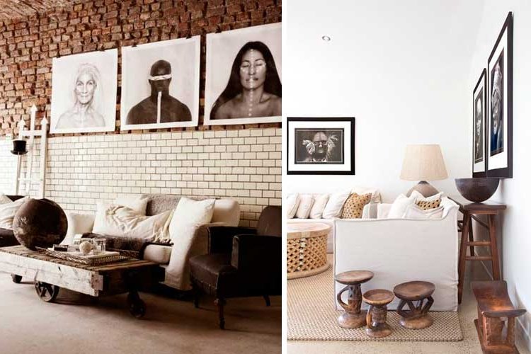 Ideas for wall decoration with tribal photography