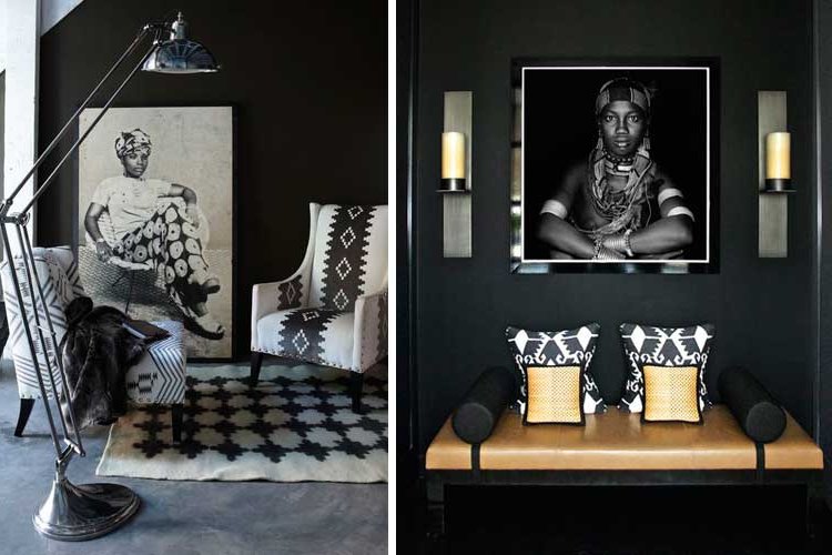 Ideas for wall decoration with tribal photography