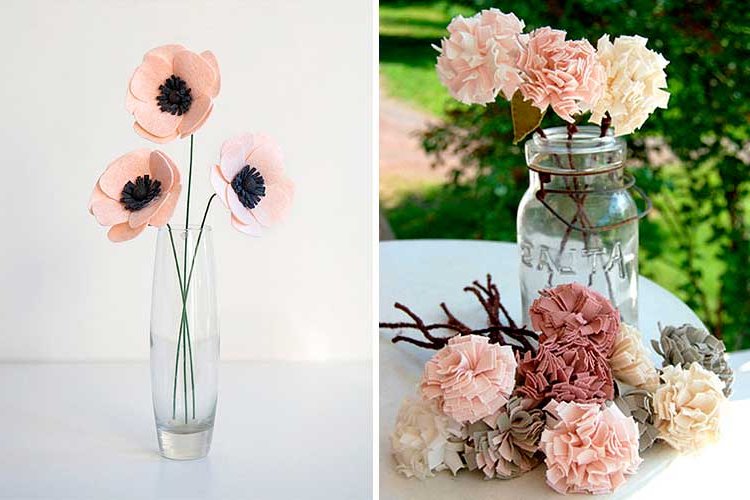 Ideas for decorating with artificial flowers